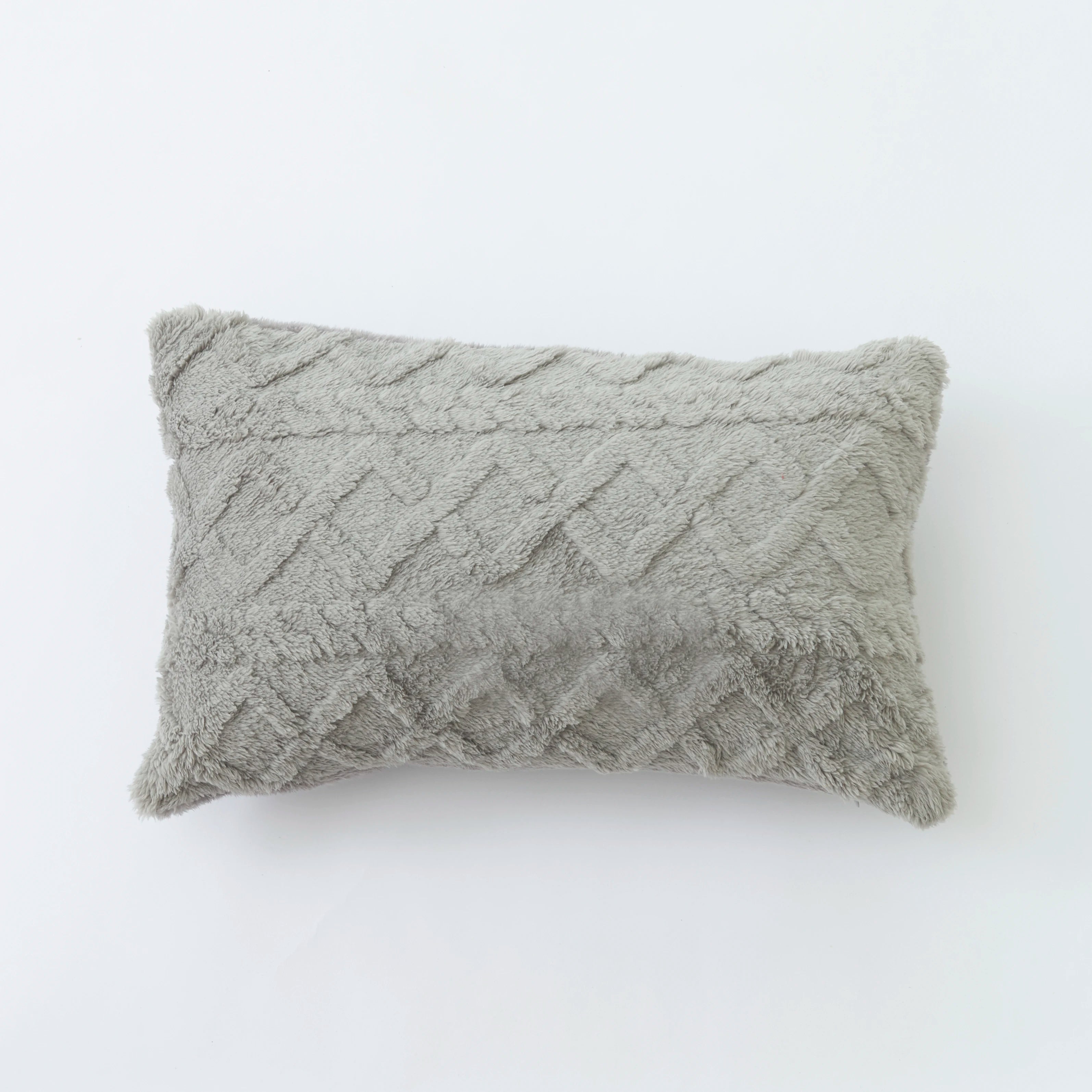 Plush Lumbar Throw Pillow Cover – Soft Decorative Accent for Home & Car