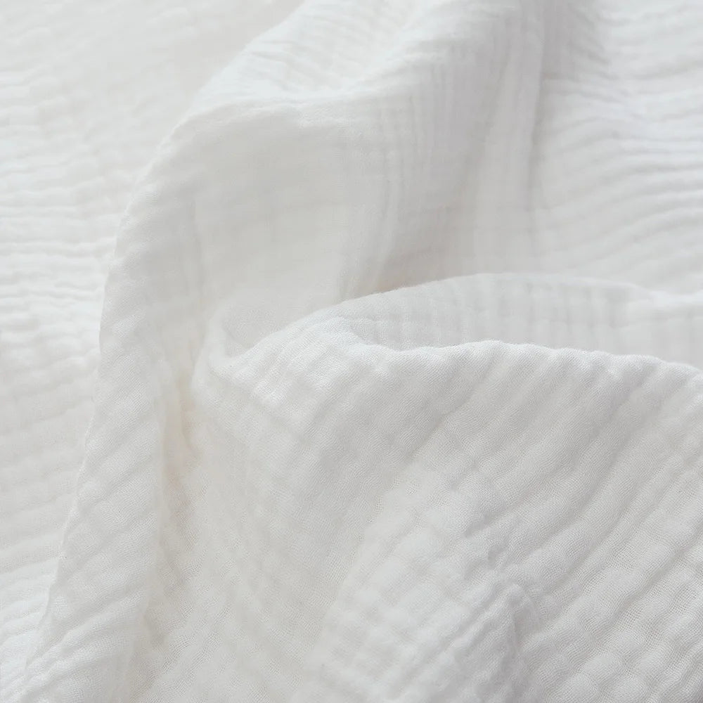 100% Cotton Woven Throw Blanket – Soft, Breathable Comfort for Every Season