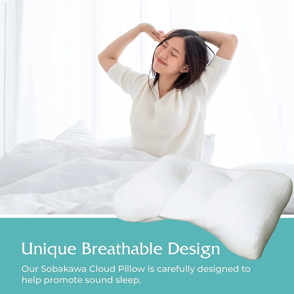 Sleep Pillows Egg Sleeper Memory Foam Soft Orthopedic Neck Pillow Almighty Microsphere Foam Soft Butterfly Shaped Foam Cushion