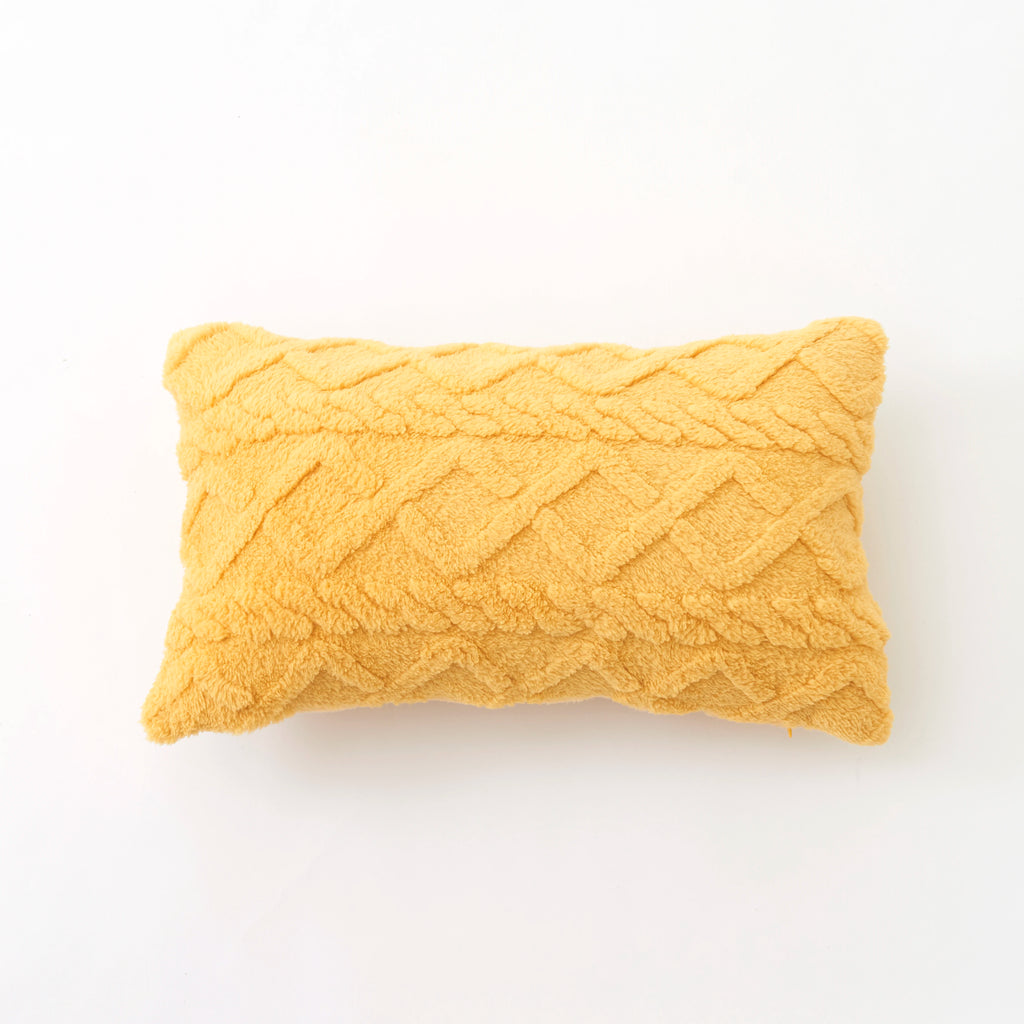 Plush Lumbar Throw Pillow Cover – Soft Decorative Accent for Home & Car