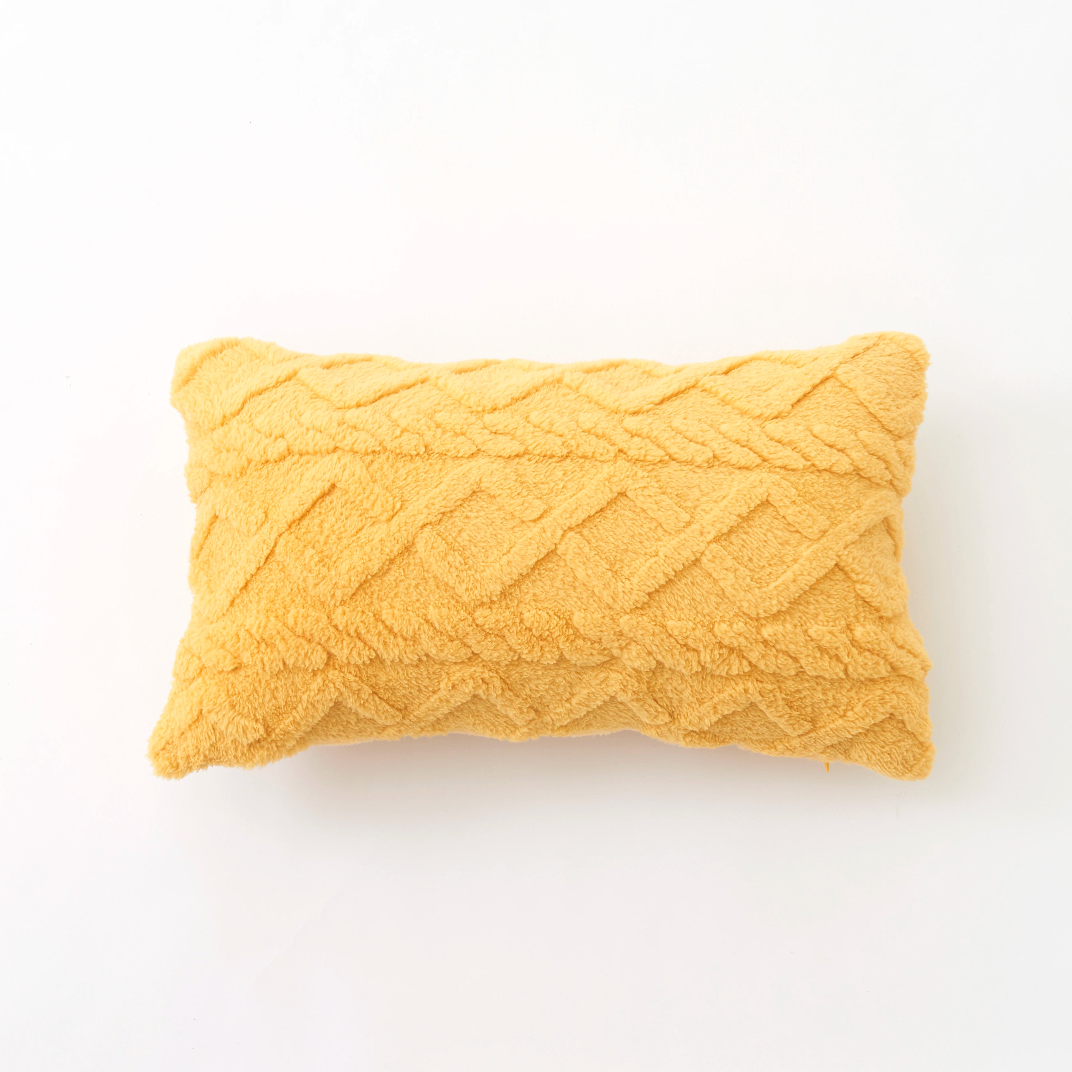 Plush Lumbar Throw Pillow Cover – Soft Decorative Accent for Home & Car