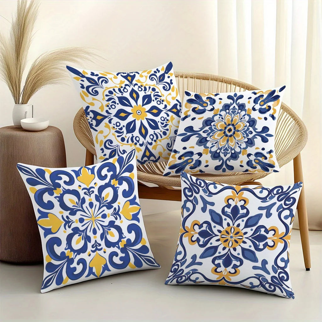Decorative Knit Throw Pillow Cover – Soft & Stylish Home Accent 4pc